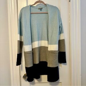Blue duster cardigan